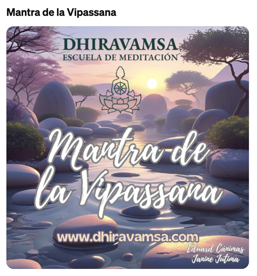 Mantra de la Vipassana