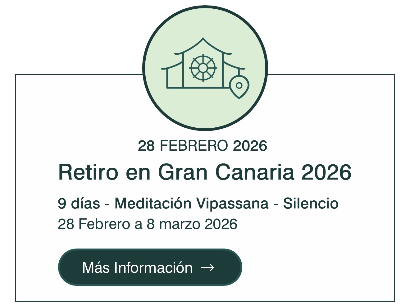 Agenda retiros presenciales 2026