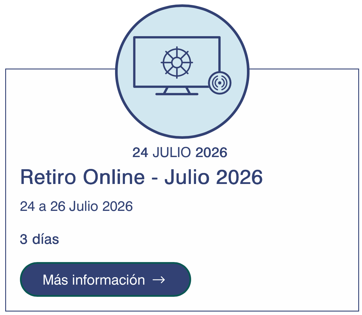 Retiro Online Julio 2026