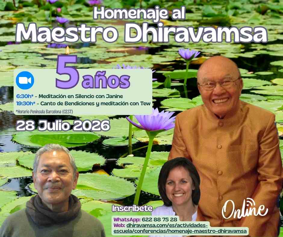 Homenaje Maestro Dhiravamsa 2026